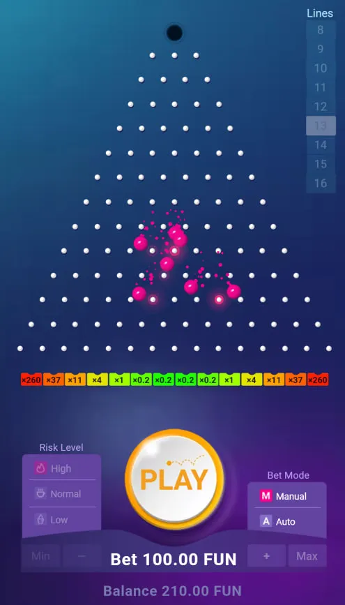 Plinko game spelen voor echt geld in Belgi&euml;